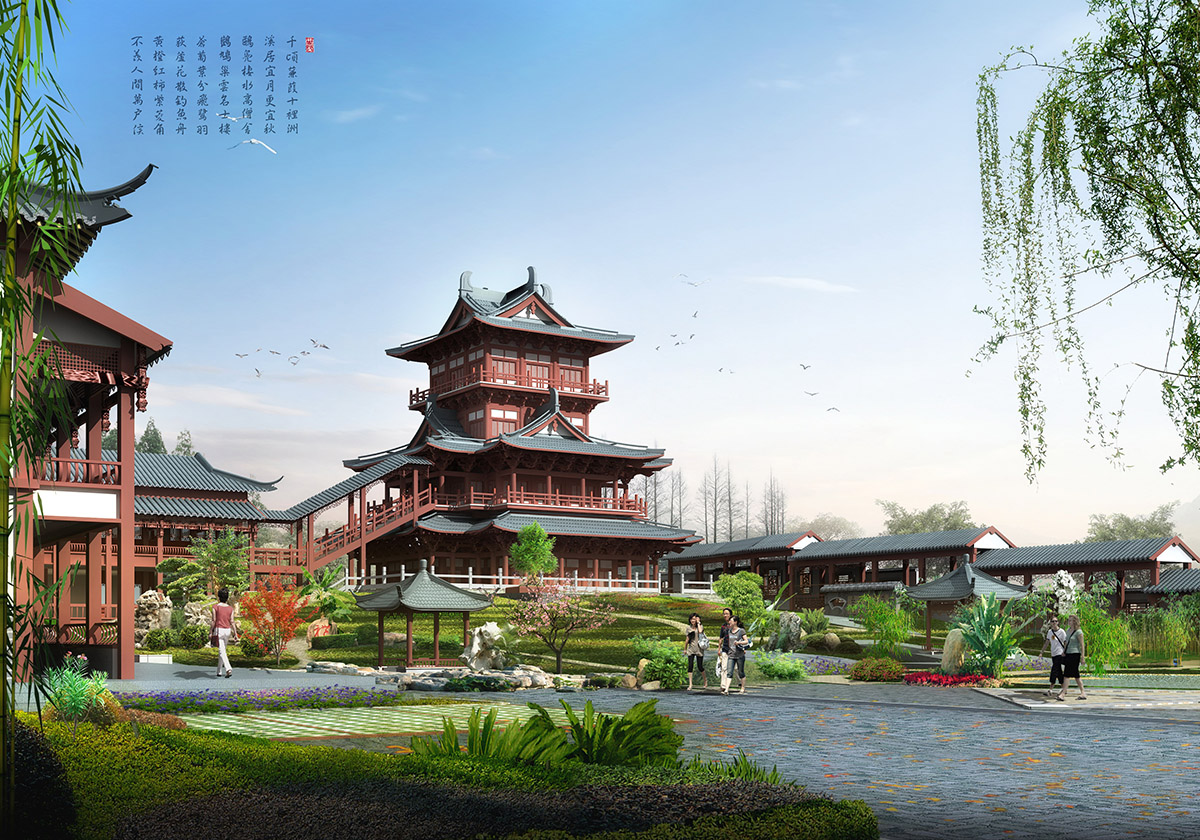 山东枣庄观光塔效果图制作_高维动画制作公司 山东枣庄观光塔效果图制作_高维动画制作公司