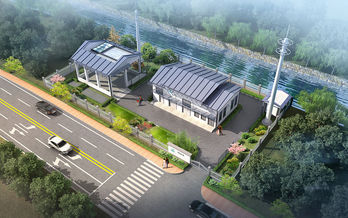 萧林路林荫路水利项目规划效果图_高维动画制作公司 萧林路林荫路水利项目规划效果图_高维动画制作公司